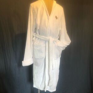 Lakers White Plush Robe by Northwest-unisex